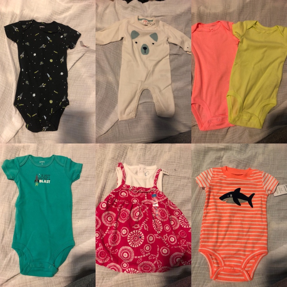 Lot of brand new with tags baby clothes